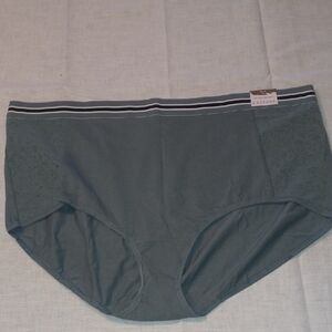 Cacique Women's Gray Panties with Black Trim